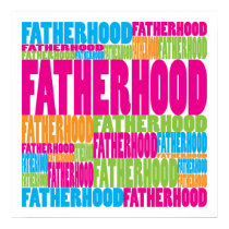 Colorful Fatherhood posters