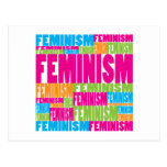 Colorful Feminism Post Card