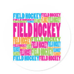 Colorful Field Hockey stickers