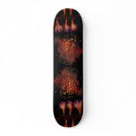 Colorful fireworks in celebration skate deck