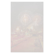 Colorful fireworks on New Year's Eve Custom Stationery