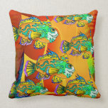 Colorful Fish   Design Throw  Pillow