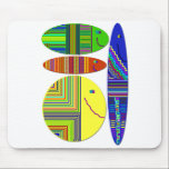 Colorful Fish Patterned Mousepad mousepads