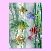 Colorful Fishies Print