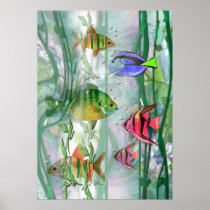 Colorful Fishies Print