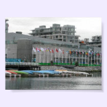Colorful Flags and Canoes posters