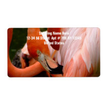 Colorful Flamigo 1 Custom Shipping Label