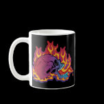 Colorful Flaming Skull mugs