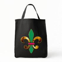 Colorful Fleur De Lis Canvas Women's Tote Bag bags