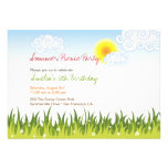 Colorful Flip Flops Fun In The Sun Birthday Party Custom Invites