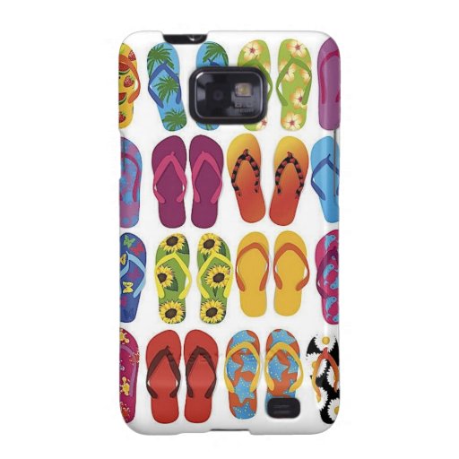 Colorful Flip Flops Vector Set Samsung Galaxy S Cases