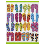 Colorful Flip Flops Vector Set Personalized Flyer