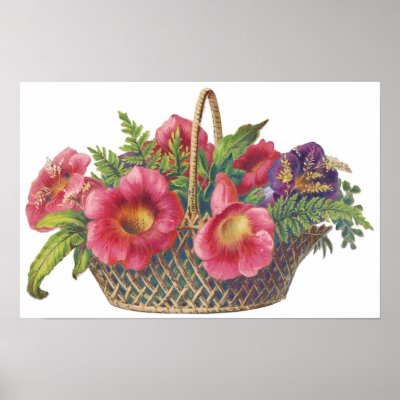 Bold elegant and romantic vintage floral arrangements customizable cards 