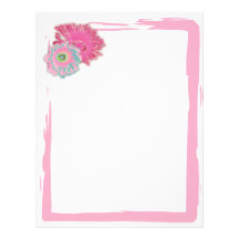 Colorful Floral Letterhead