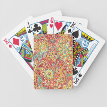 Colorful Floral Playing Cards