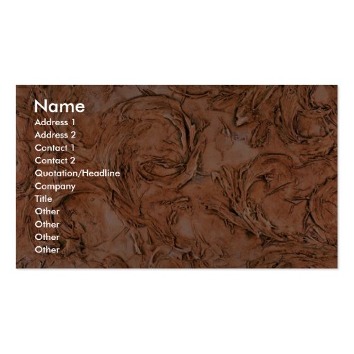 Colorful Florentine Swirls Business Card Template (front side)