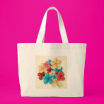 Colorful Flower Blossoms Canvas Bag