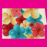 Colorful Flower Blossoms Greeting Card