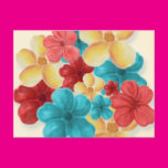 Colorful Flower Blossoms Post Card