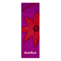 colorful flower bookmark business cards by DonnaGrayson colorful flower bookmark business cards