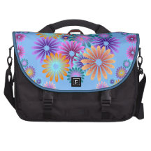 Colorful Flower Bouquet Commuter Laptop Bag