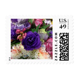 Colorful Flower Bouquet Stamp