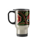 Colorful Flower Design Travel  Mug
