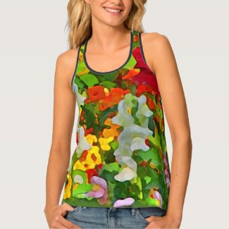 Colorful Flower Garden Floral Tank Top