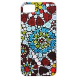Colorful Flower Mosaic Circles Bubbles Design iPhone 5 Covers