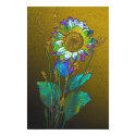 Colorful Flower on Yellow posters
