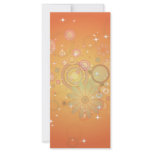 Colorful Flower Pattern Vector Graphic Customized Rack Card