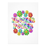 Colorful Flower Power Custom Invitations
