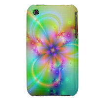 Colorful Flower With Ribbons Iphone 3 Covers