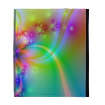 Colorful Flower With Ribbons iPad Folio Cover