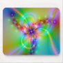 Colorful Flower With Ribbons Mouse Mat