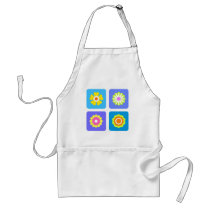 Colorful flowers aprons