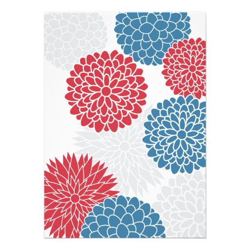 Colorful Flowers Bridal Shower Invitation