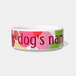 Colorful flowers dog's bowl cat water bowls