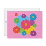 Colorful Flowers Custom Announcement