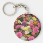 Colorful Flowers Keychain