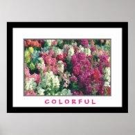 Colorful Flowers Print