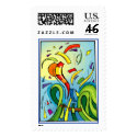 Colorful Flying Streamers 1 (Customize) postage by MarkoMarko Colorful Flying Streamers 1 (Customize) postage