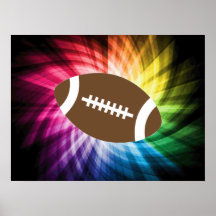 Colorful Football Posters