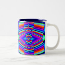 Colorful fractal mugs