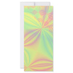 Colorful Fractal Pattern. Personalized Rack Card