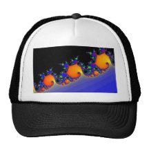 Colorful Fractal Spirals: Trucker Hat