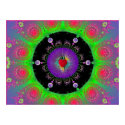 Colorful Fractal Sprial Poster posters