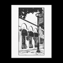 "Colorful Front Street Series" 4/4 postcards