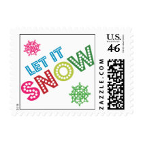 Colorful Frosted Snowflakes stamps