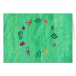 Colorful Fruits and Vegetables Cards cards